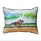Betsy Drake Inside Track Horse Race Extra Large 20 X 24 Indoor / Outdoor Pillow